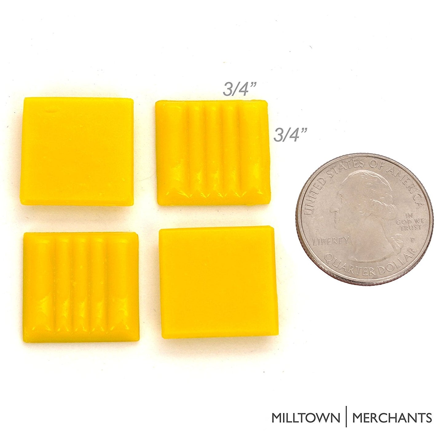 Sunshine Yellow Mosaic Tile - 3/4 Inch