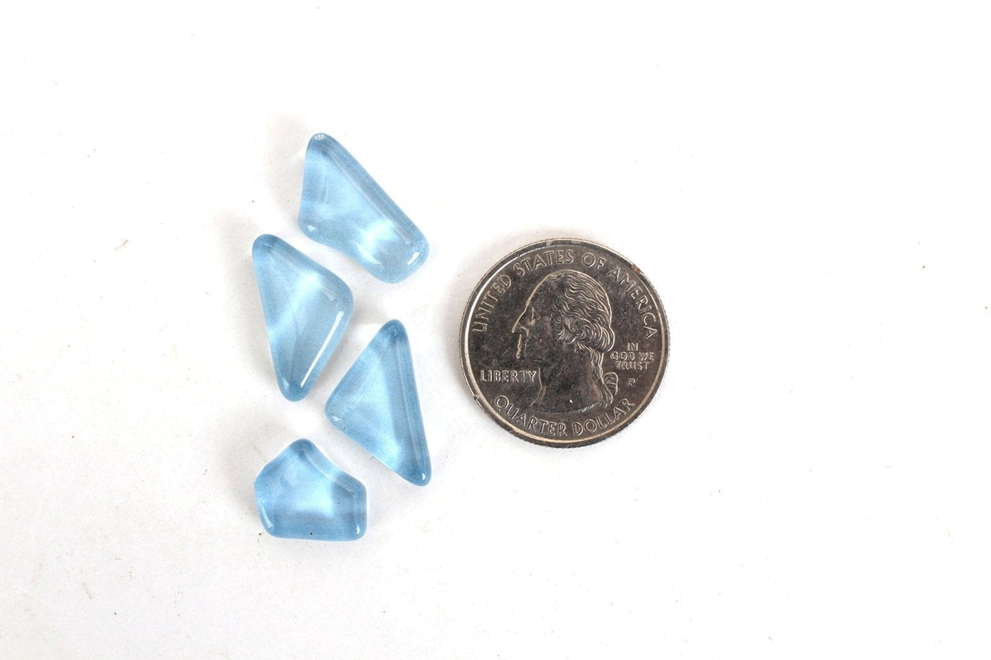 Baby Blue Smooth Mosaic Pieces