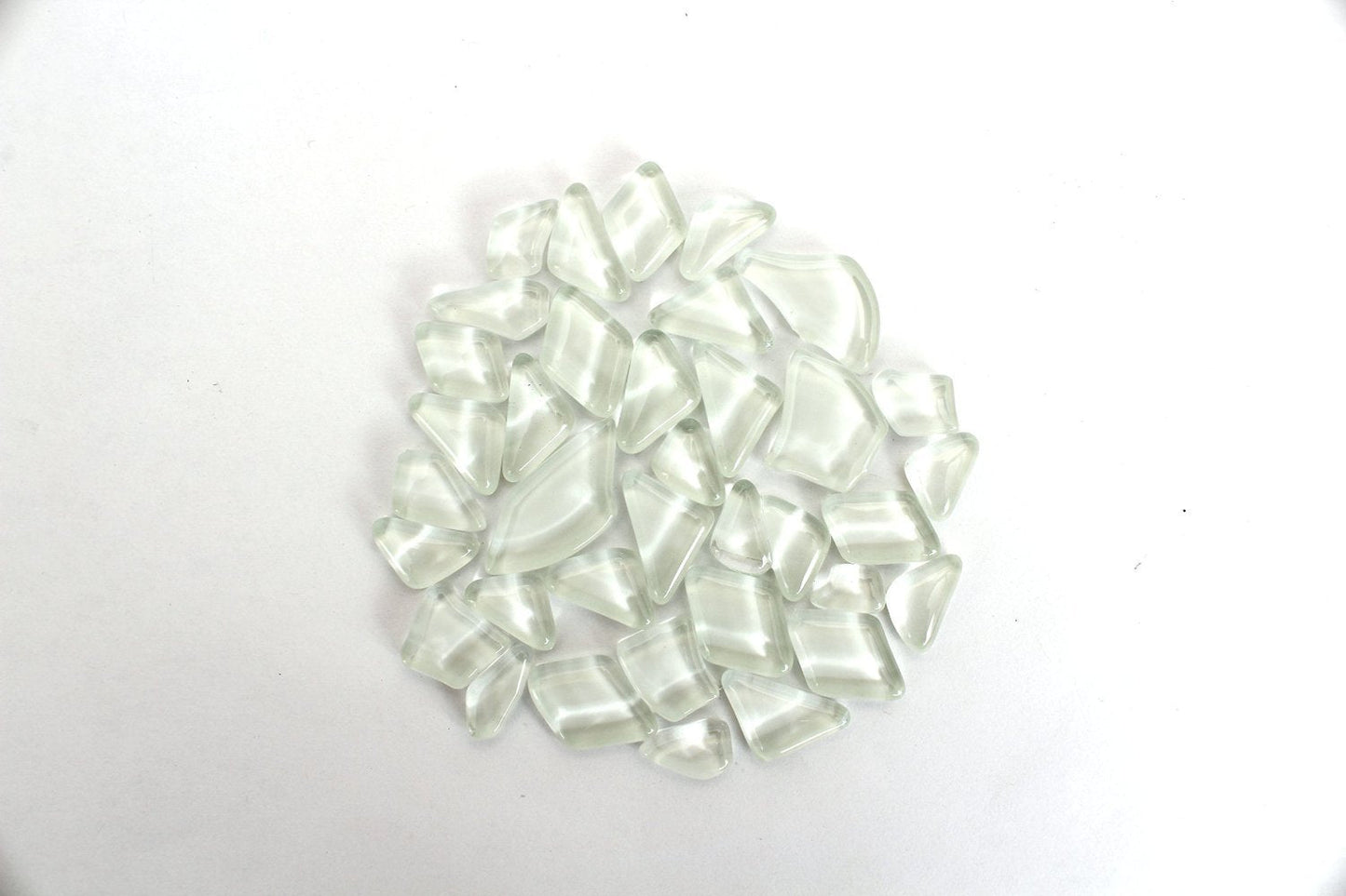 White Smooth Mosaic Pieces