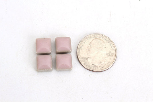 Baby Pink Ceramic Mini Tile - 4/10 Inch