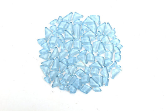 Baby Blue Smooth Mosaic Pieces
