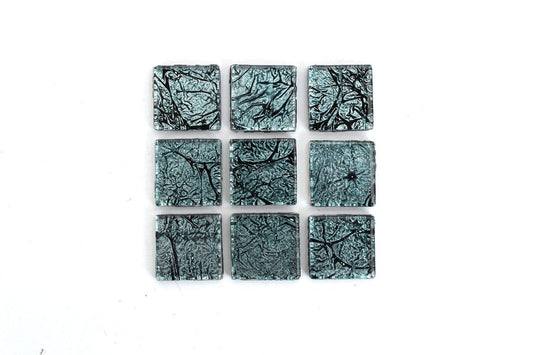 Blue-Black 3/4 Inch Foil Mosaic Tile