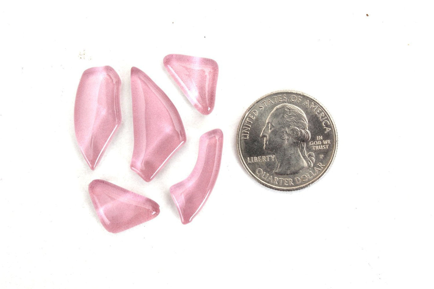 Baby Pink Smooth Mosaic Pieces