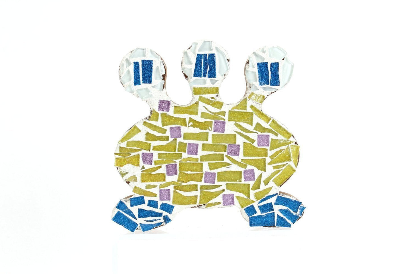 Blue Glitter Mosaic Tile - 3/4 Inch