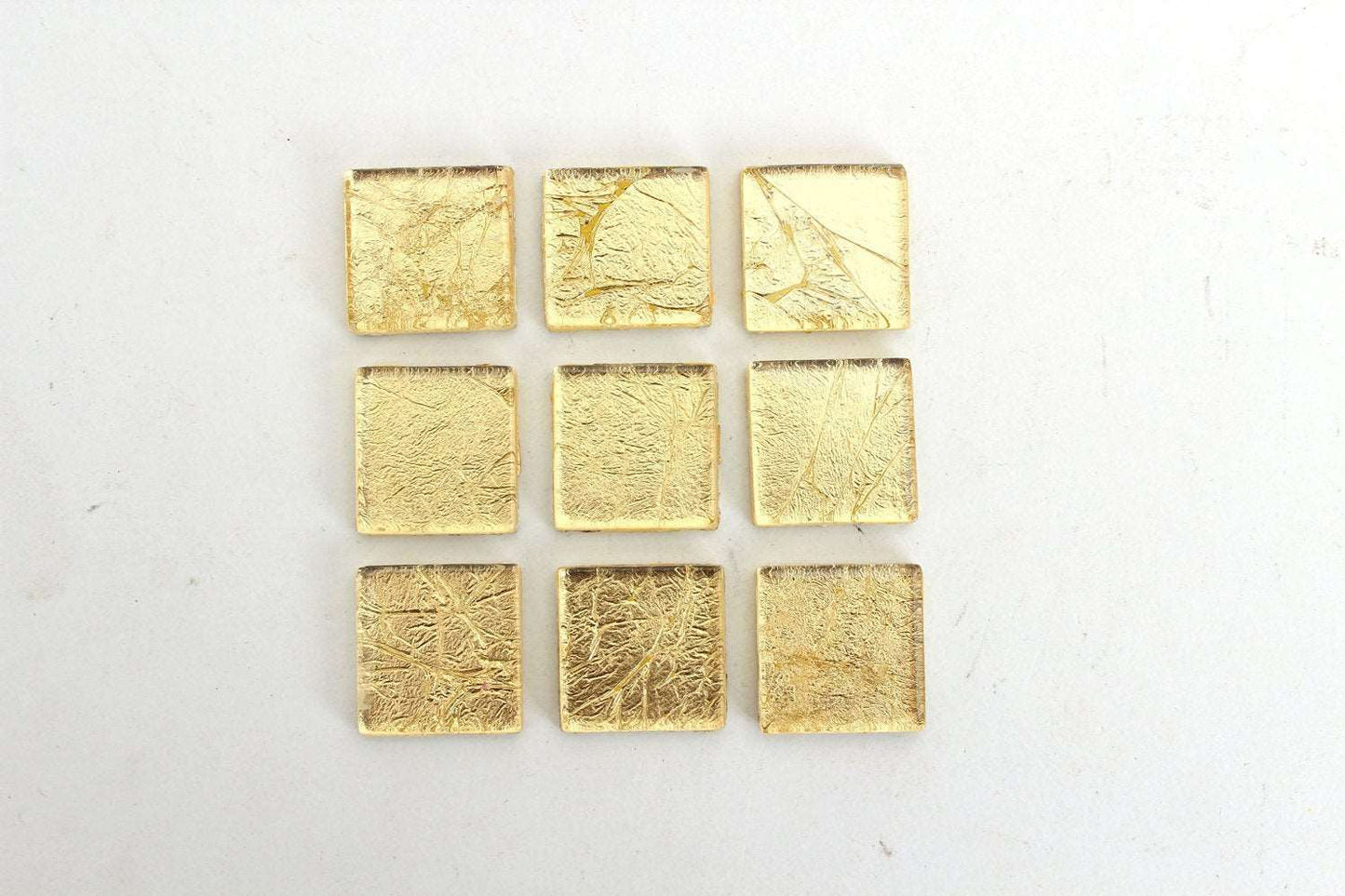 Gold 3/4 Inch Foil Mosaic Tile