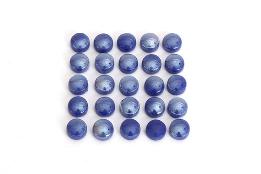 Iridescent Blue Round 12 mm Mosaic Tile