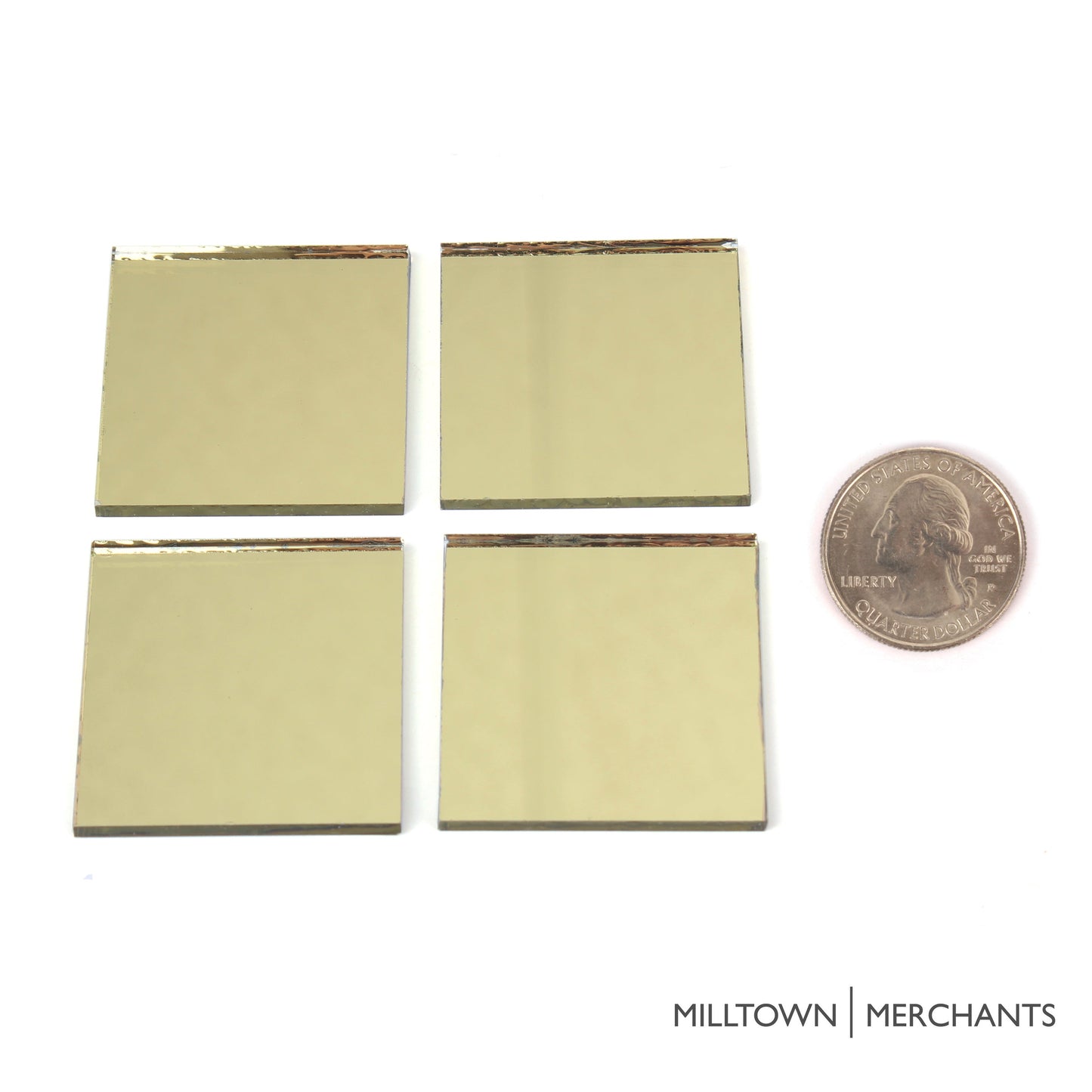 Gold Mirror Tile 48mm