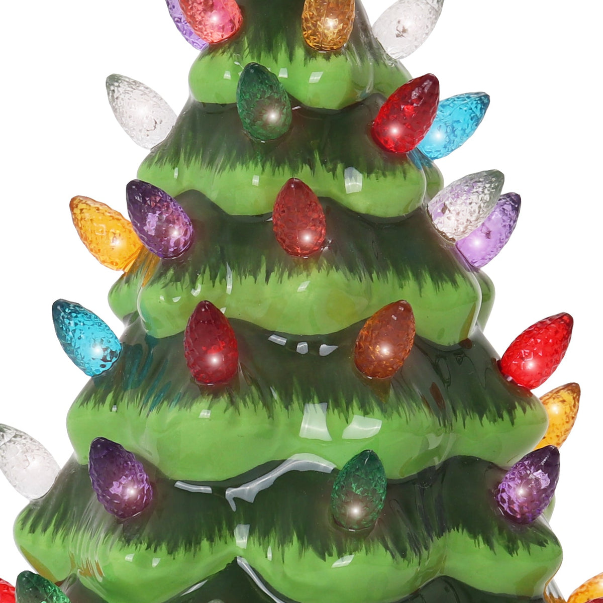 Green Ceramic Christmas Tree Night Light