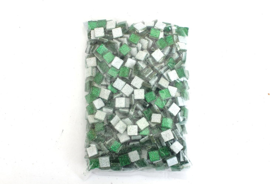 Forest Green Glitter Tile 10 mm