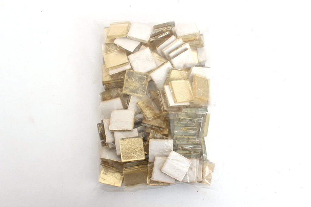 Gold 3/4 Inch Foil Mosaic Tile