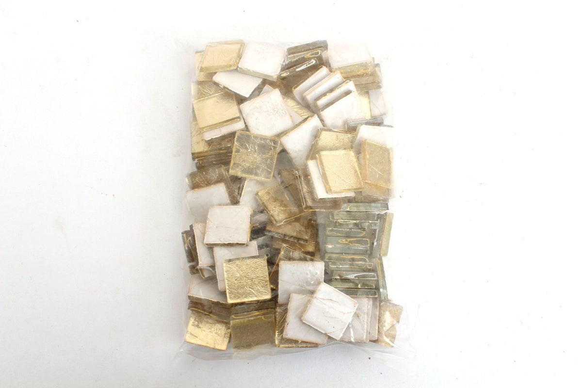 Gold 3/4 Inch Foil Mosaic Tile
