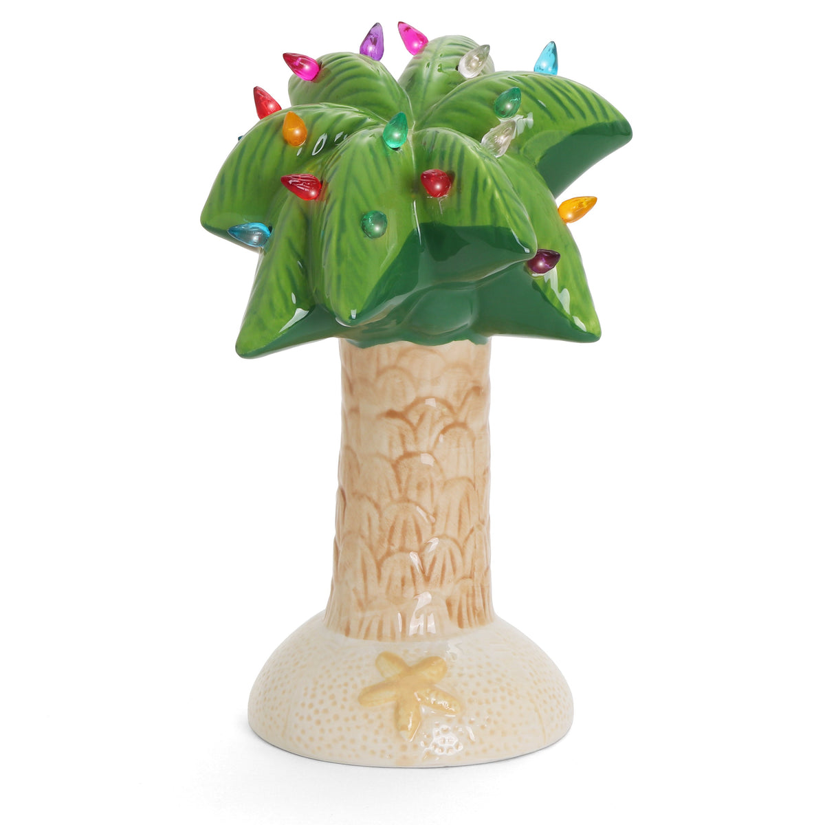 Lighted Ceramic Christmas Palm Tree