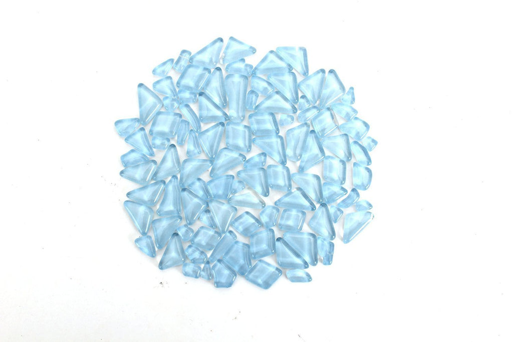 Baby Blue Smooth Mosaic Pieces