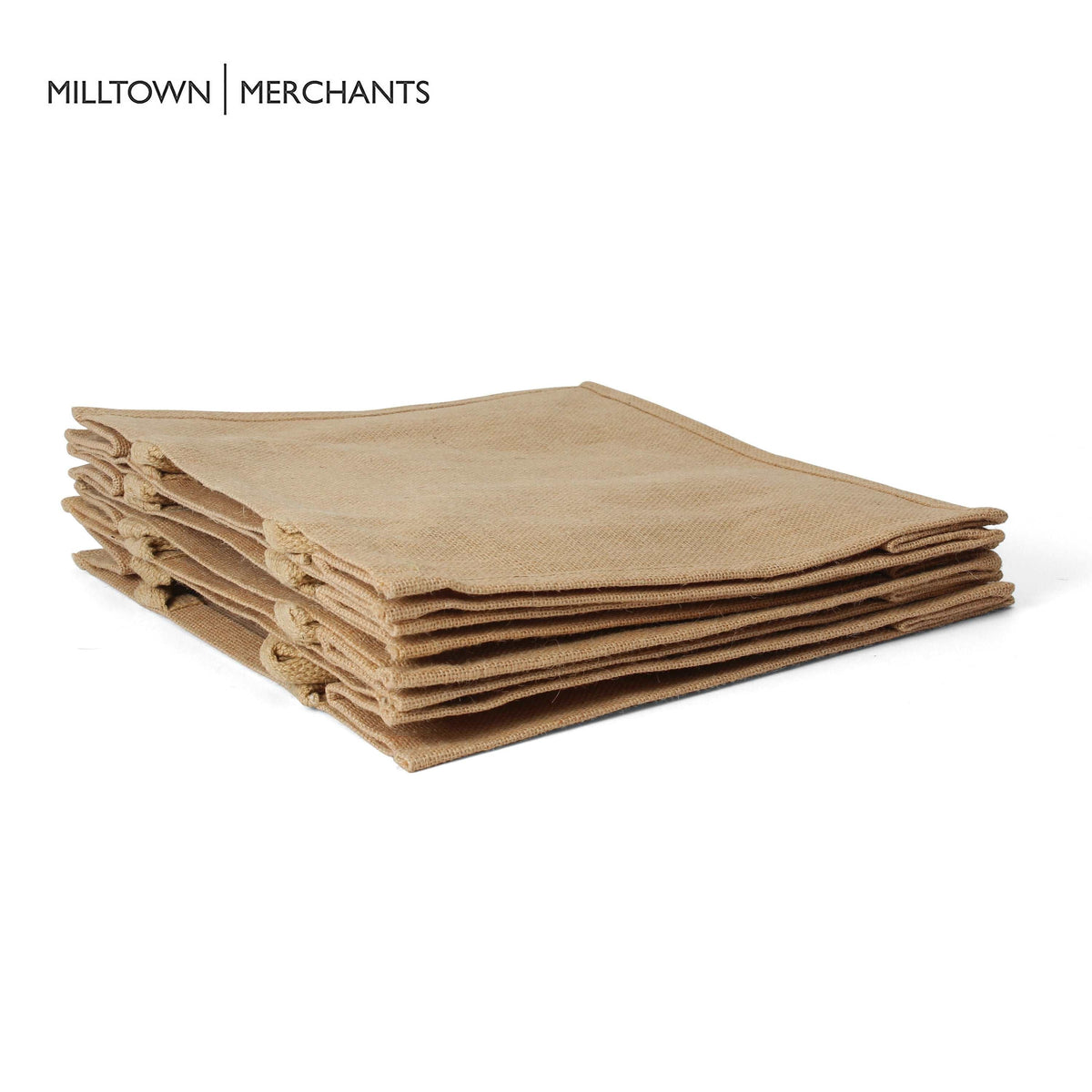 Large Burlap Tote Bag - 12-Pack