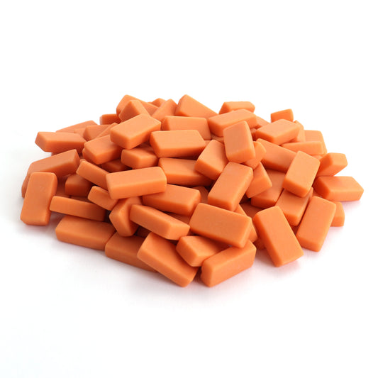 Mosaic Tile Pieces 0.8" - Pumpkin Peel - Matte