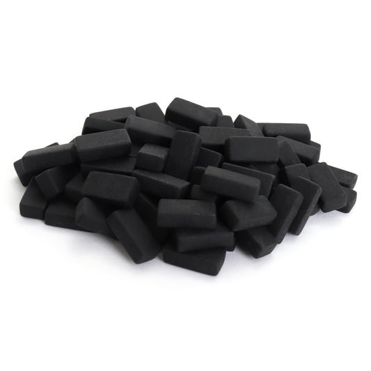 Mosaic Tile Pieces 0.8" - Obsidian - Matte