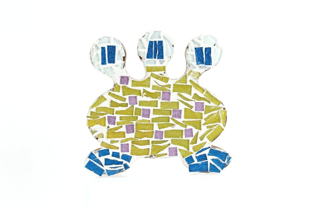 Blue Glitter Mosaic Tile - 3/4 Inch