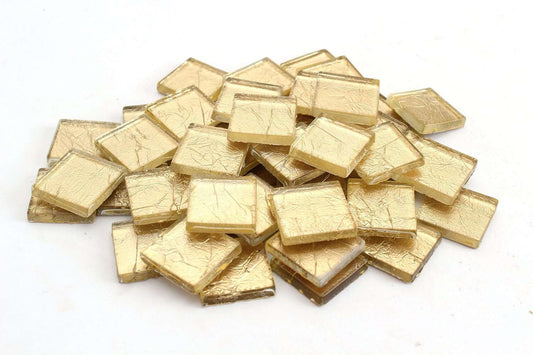 Gold 3/4 Inch Foil Mosaic Tile