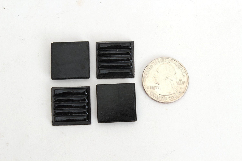 Black Mosaic Tile - 4/10 Inch