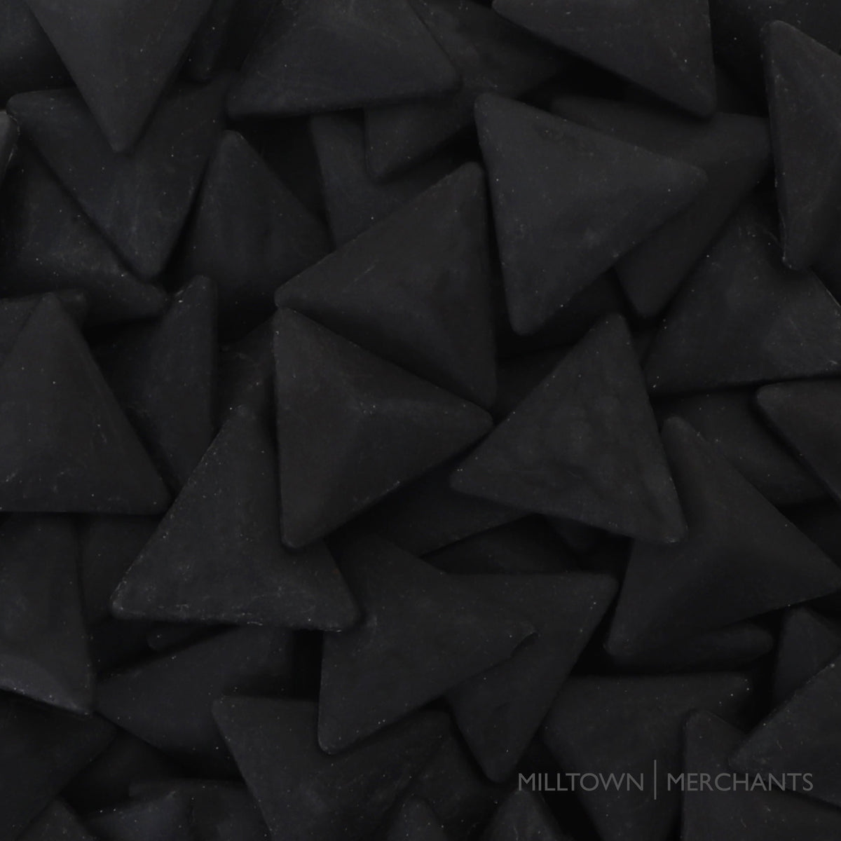 Triangle Mosaic Tile Pieces - Matte - Obsidian