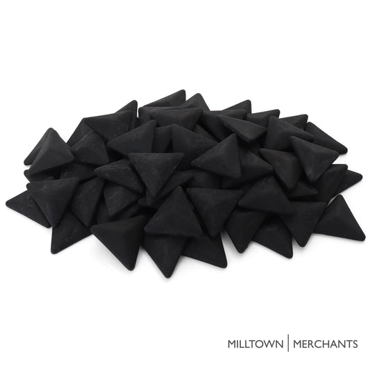 Triangle Mosaic Tile Pieces - Matte - Obsidian