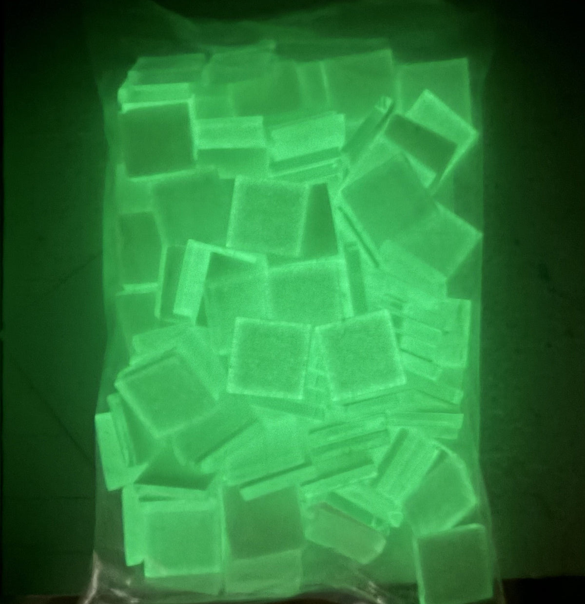 Glow in the Dark Tile - Green - 20mm x 20mm