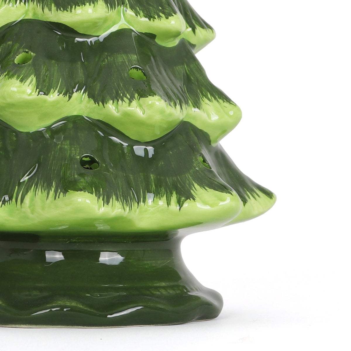 11.5" Green Blank Ceramic Christmas Tree