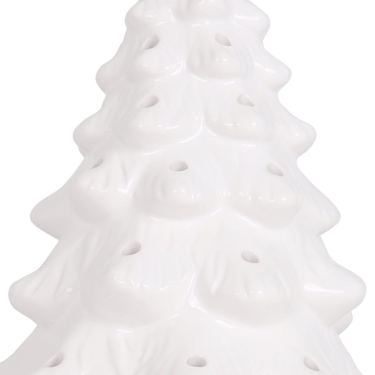 11.5" White Blank Ceramic Christmas Tree