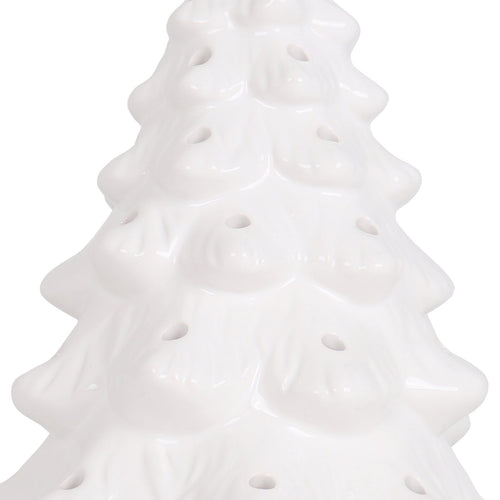 11.5" White Blank Ceramic Christmas Tree