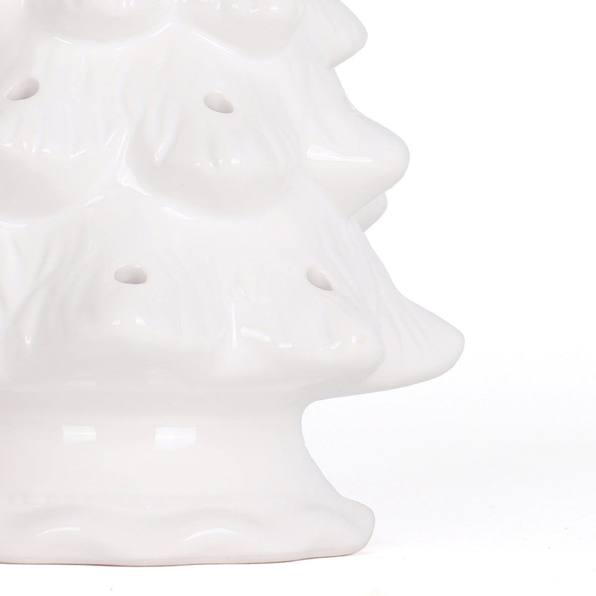 11.5" White Blank Ceramic Christmas Tree
