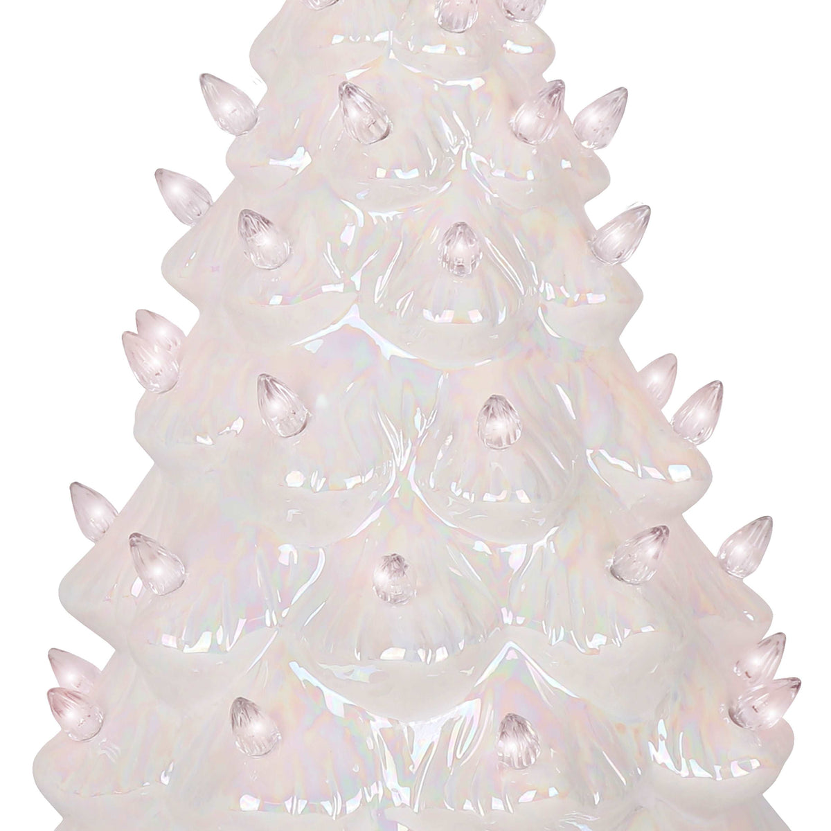 Pearl White Ceramic Christmas Tree - Large