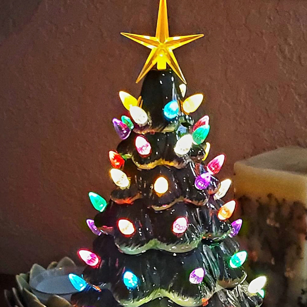 11.5" Green Ceramic Christmas Tree