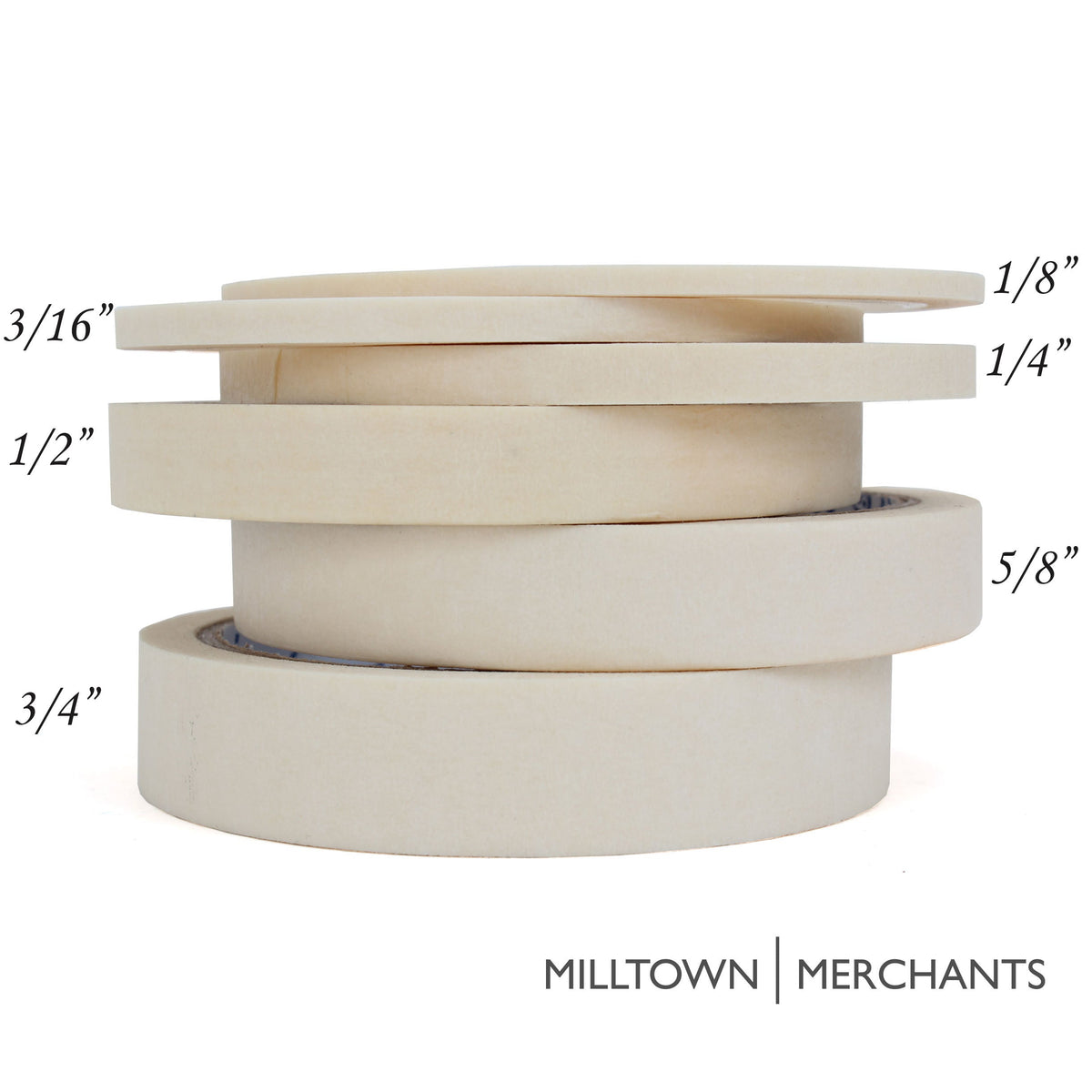 6 Roll Art Tape Assortment (1/8", 3/16", 1/4", 1/2", 5/8", 3/4")